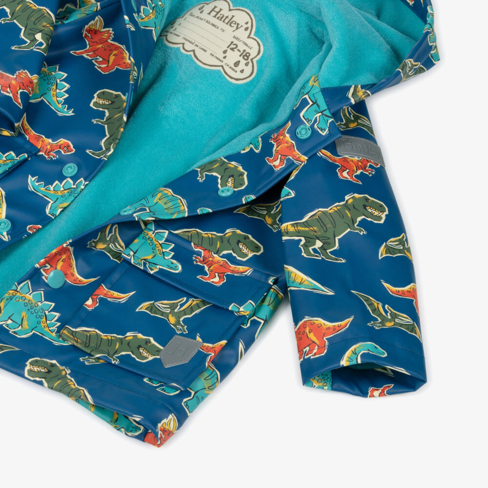 Hatley-Плащ синий с динозаврами для мальчиков | Childrensalon Outlet