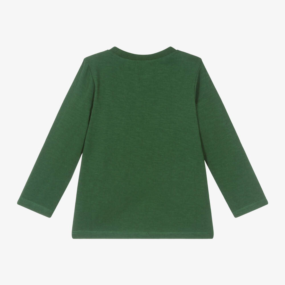 Hatley-Boys Festive Green Truck Shirt | Childrensalon Outlet