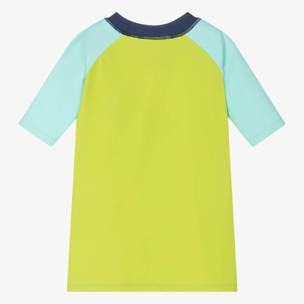 Hatley-Boys Green & Blue Shark Sun Top (UPF50+) | Childrensalon Outlet