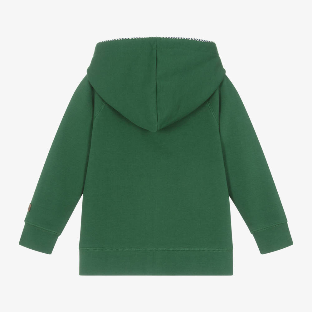 Hatley-Boys Green Cotton Hoodie | Childrensalon Outlet