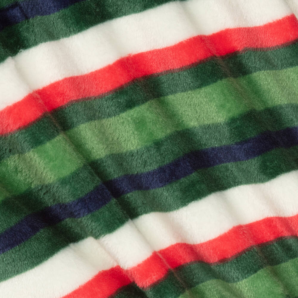 هاتلي-روب فليس مقلم لون أخضر وأبيض وأحمر للأولاد | Childrensalon Outlet