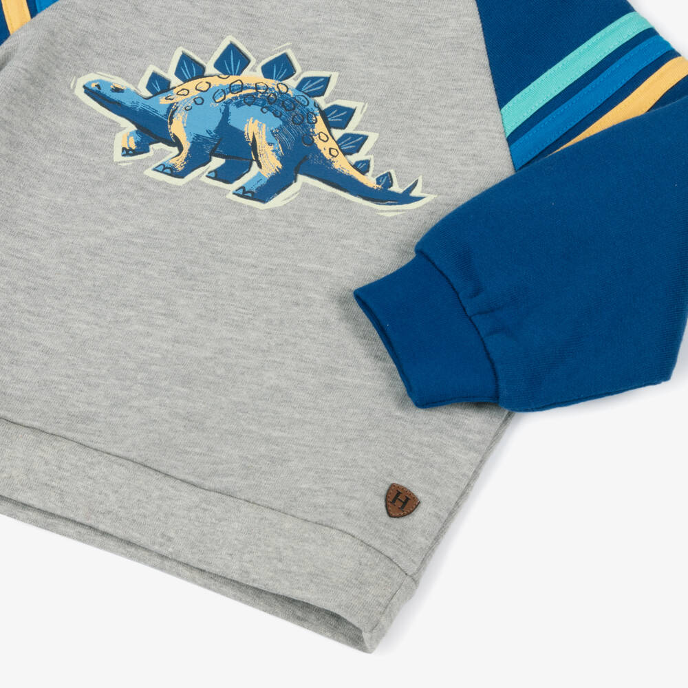Hatley-Свитшот синий и серый с динозавром для мальчиков | Childrensalon Outlet