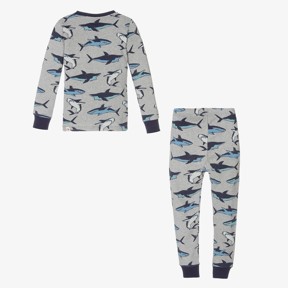Hatley-Boys Grey & Blue Pyjamas | Childrensalon Outlet