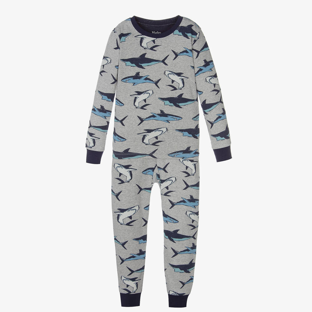 Hatley - Pyjama gris et bleu Garçon | Childrensalon