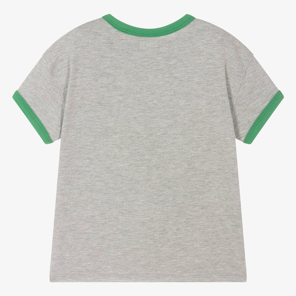 Hatley-Boys Grey Cotton Camping Print T-Shirt | Childrensalon Outlet