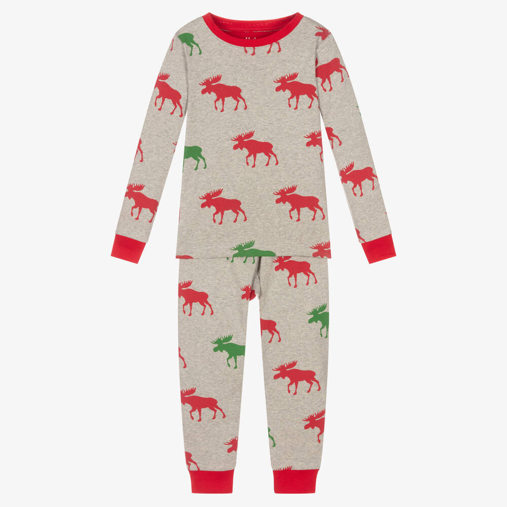 Hatley - Pyjama gris en coton garçon | Childrensalon