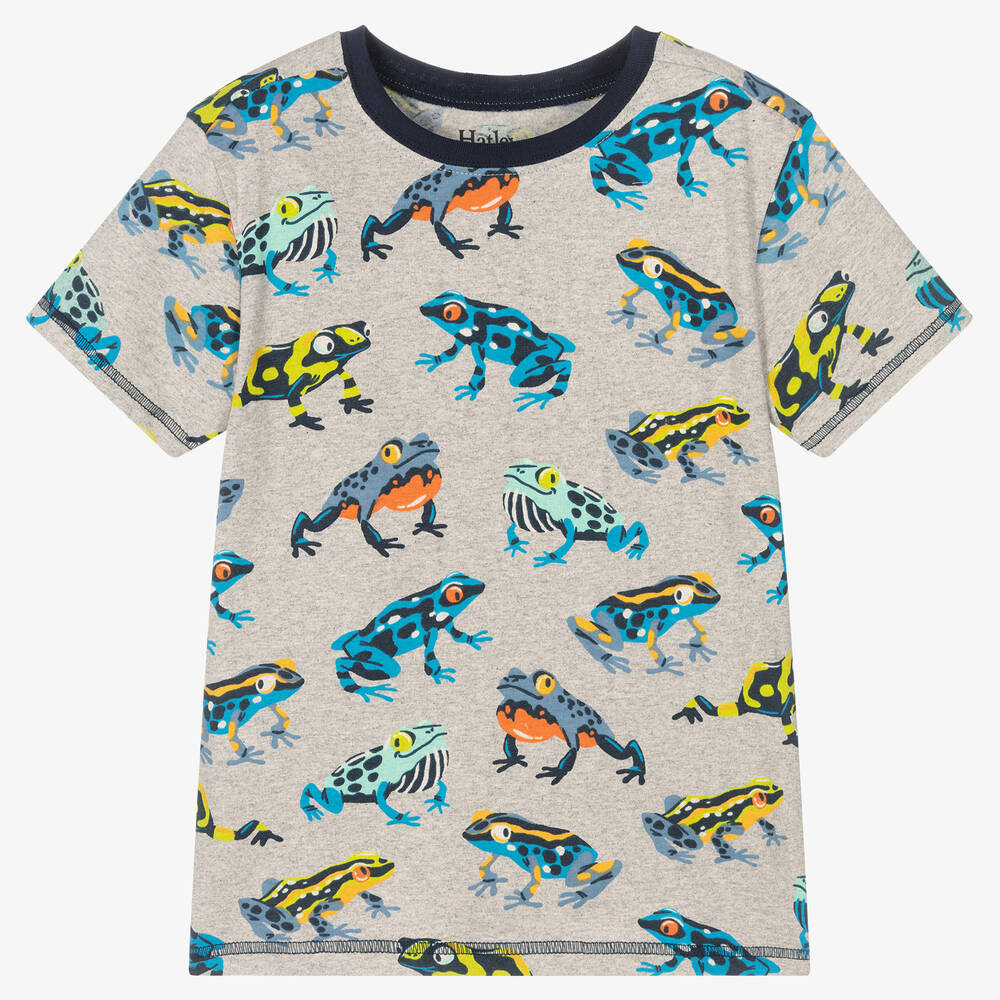 Hatley - Boys Grey Cotton T-Shirt | Childrensalon