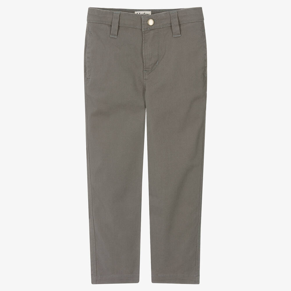Hatley - Pantalon gris en sergé garçon | Childrensalon