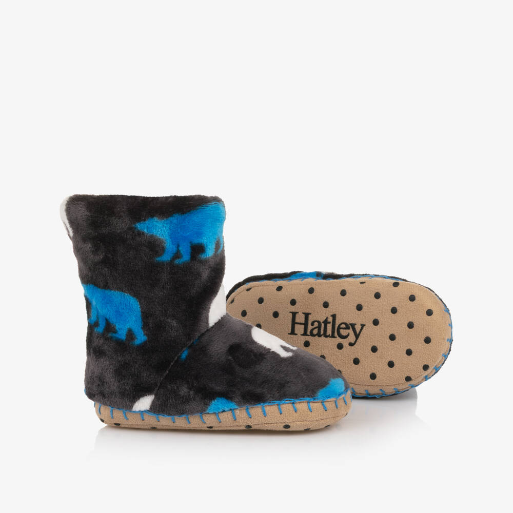 Hatley-Тапочки медвежонок серые для мальчиков | Childrensalon Outlet
