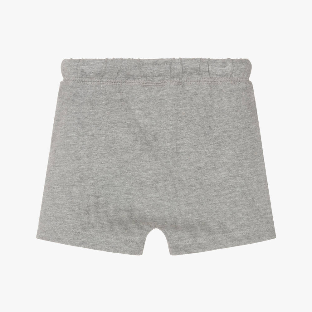 Hatley-Boys Grey Marl Cotton Jersey Shorts | Childrensalon Outlet
