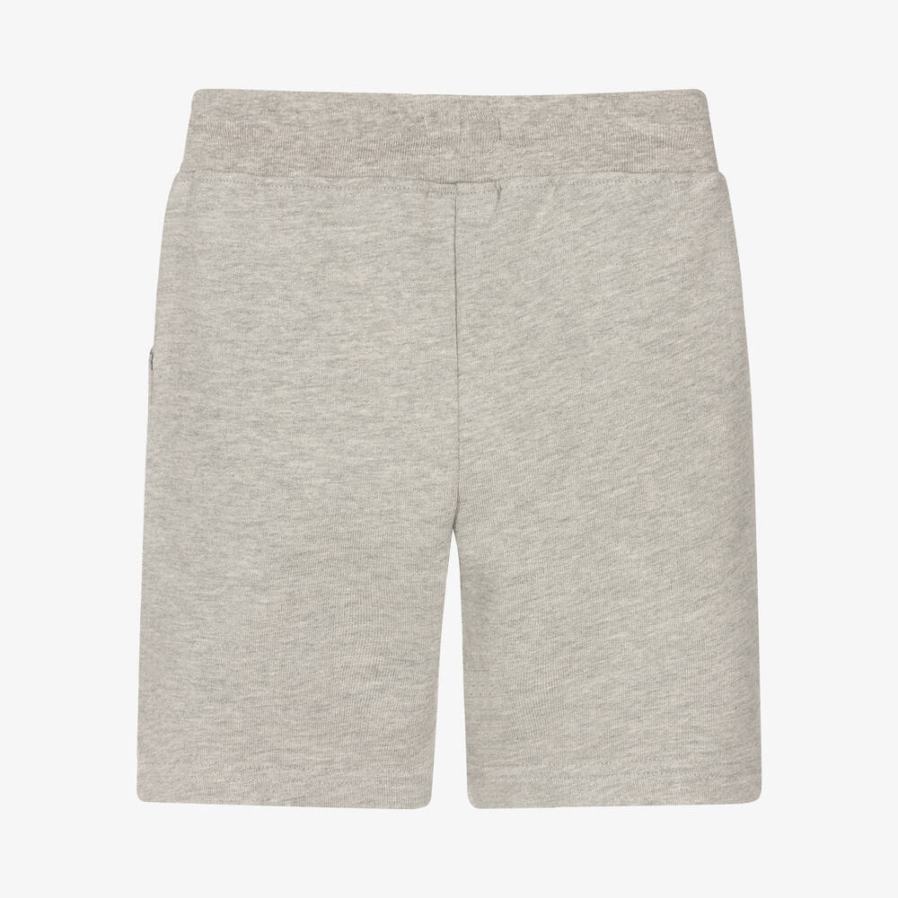 Hatley-Boys Grey Marl Cotton Shorts | Childrensalon Outlet