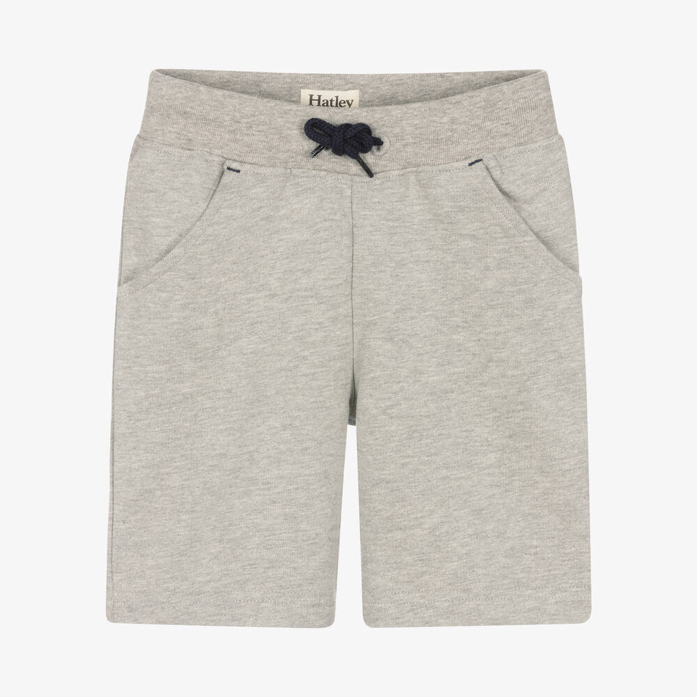 Hatley - Grau melierte Baumwollshorts | Childrensalon