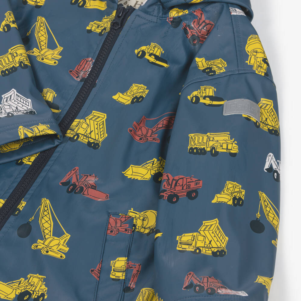 Hatley-Boys Grey Worksite Magic Raincoat | Childrensalon Outlet