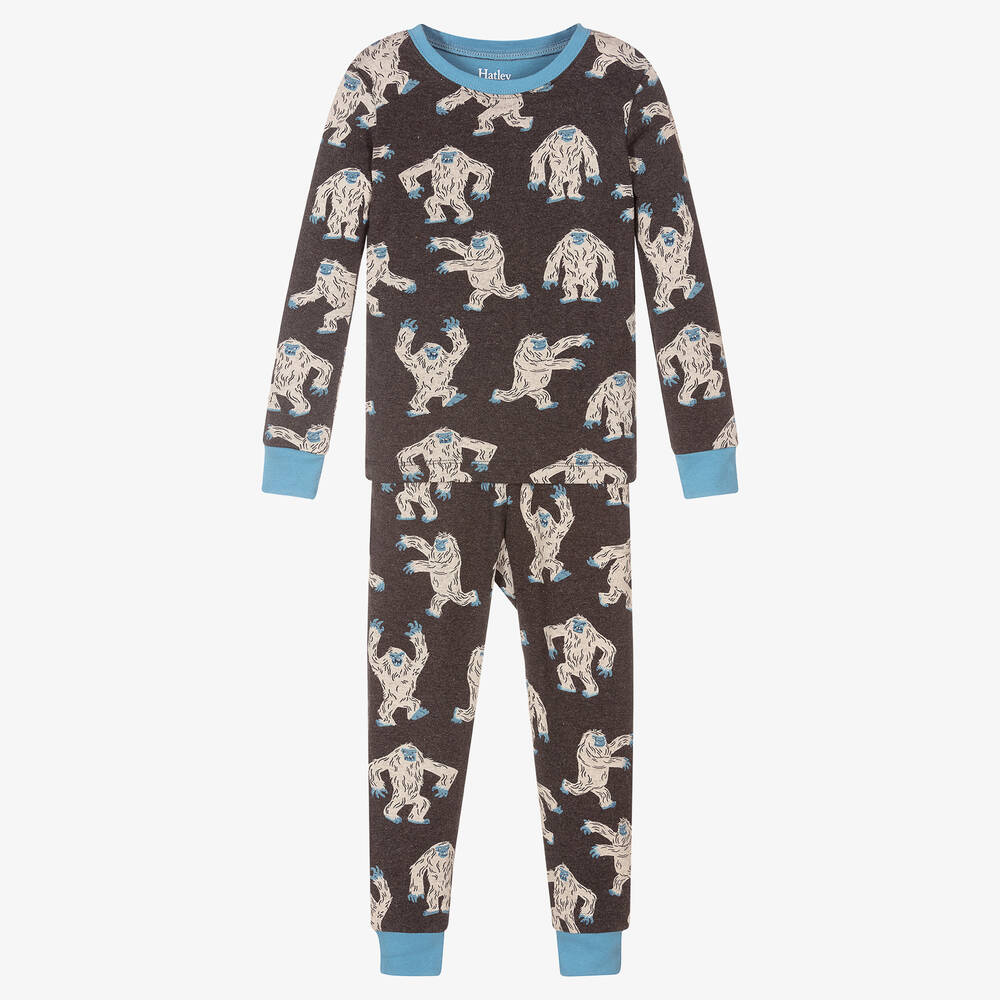 Hatley - Grauer Yeti-Schlafanzug (J) | Childrensalon