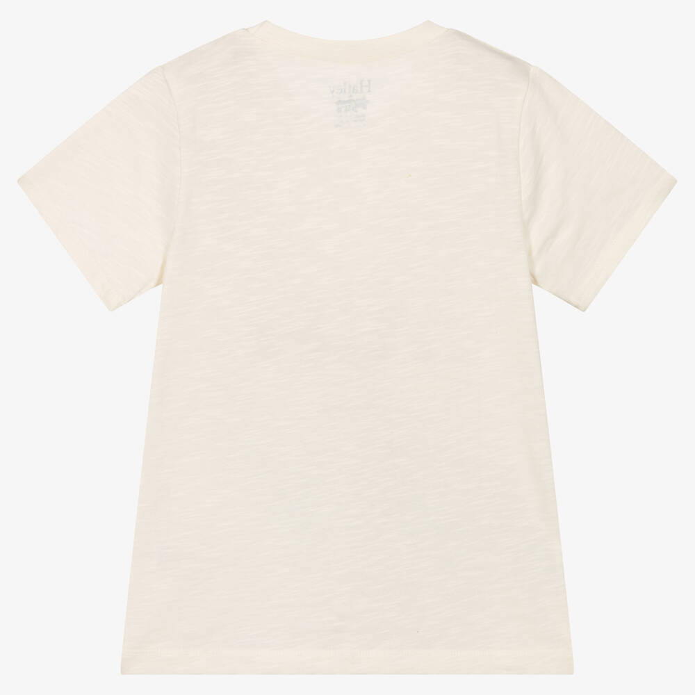 Hatley-Кремовая хлопковая футболка с динозавром | Childrensalon Outlet