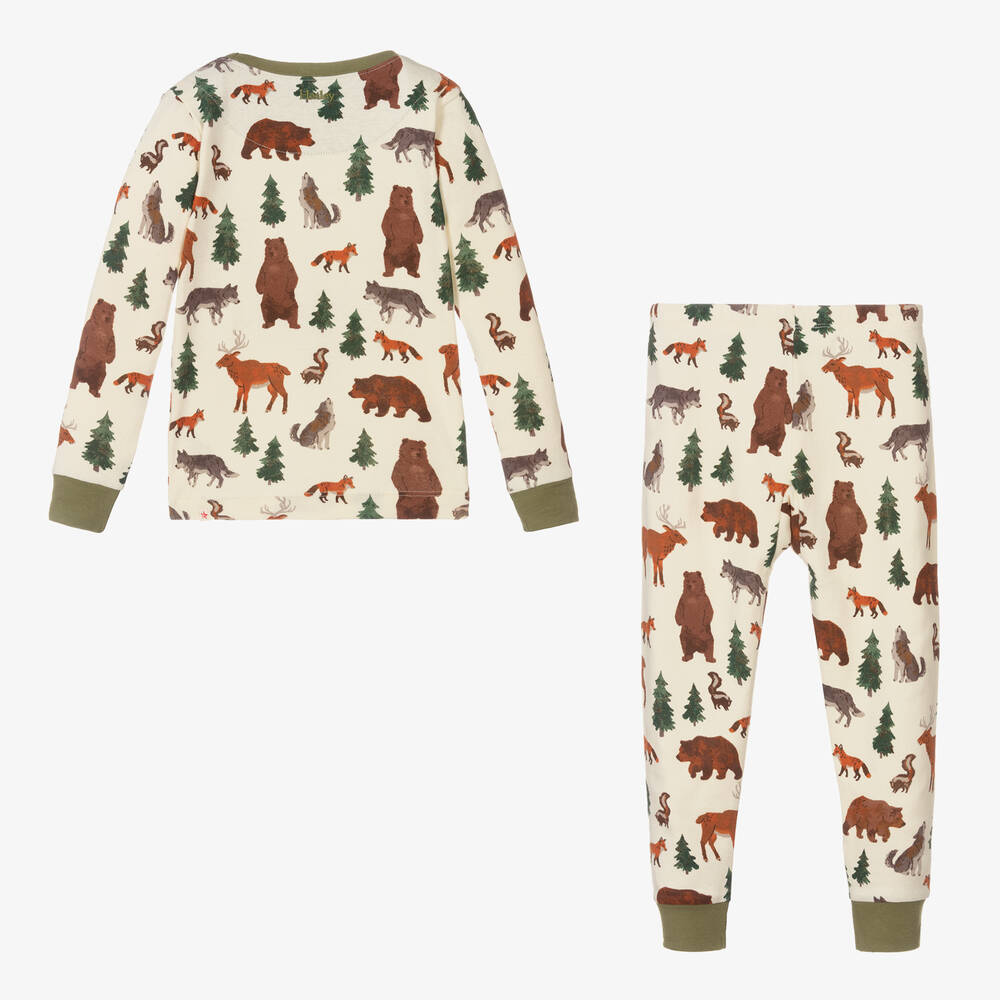 Hatley-Boys Ivory Forest Creatures Pyjamas | Childrensalon Outlet