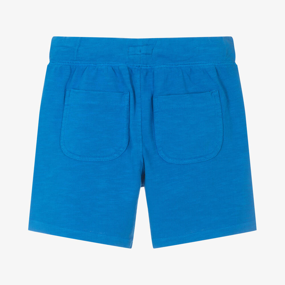 Hatley-شورت قطن جيرسي لون أزرق للأولاد | Childrensalon Outlet