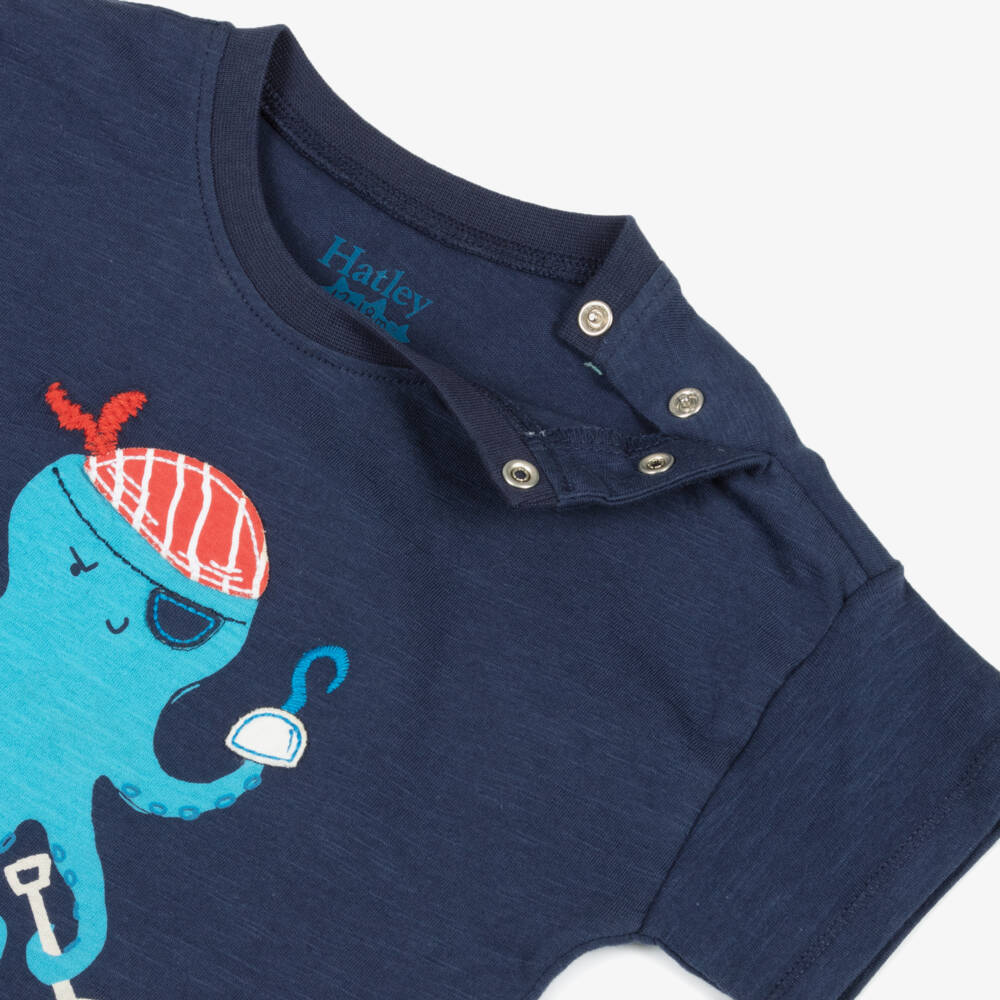 Hatley-تيشيرت بحري للأولاد بلون أزرق | Childrensalon Outlet