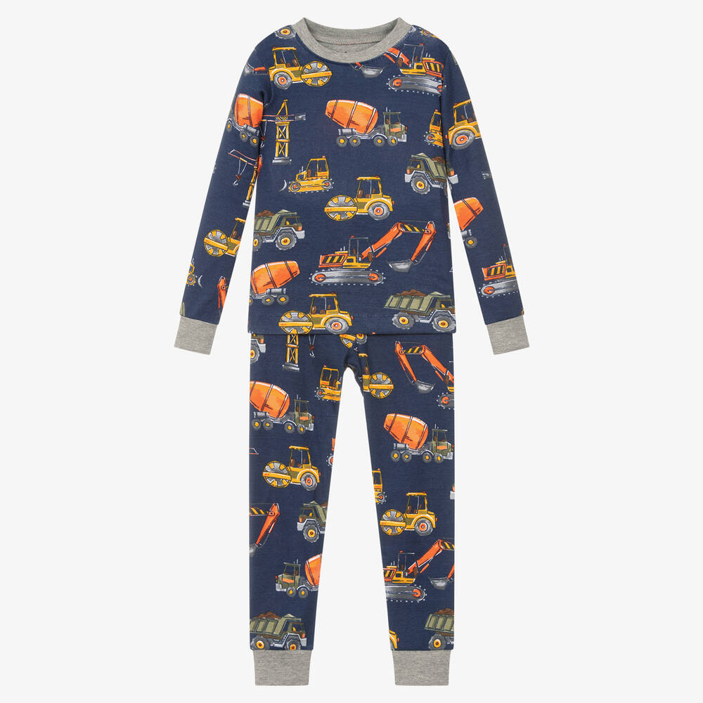 Hatley - Pyjama marine en coton Garçon  | Childrensalon