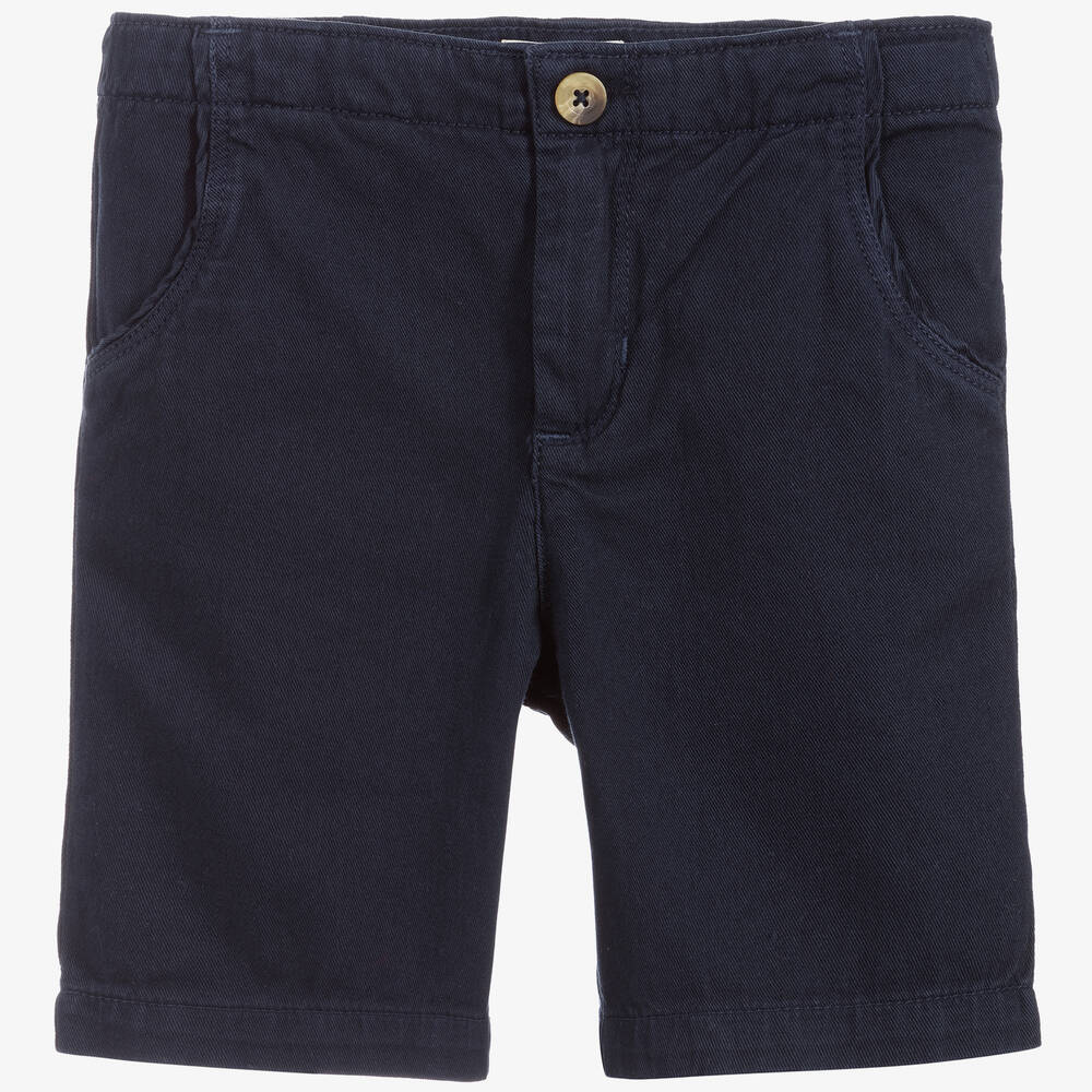 Hatley - Boys Navy Blue Cotton Shorts | Childrensalon