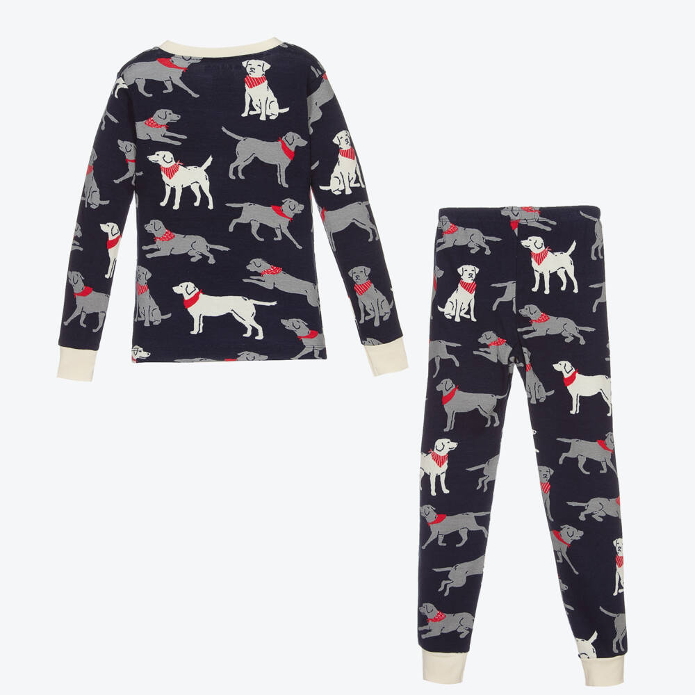 Little Blue House by Hatley-Boys Navy Blue Dogs Pyjamas | Childrensalon Outlet