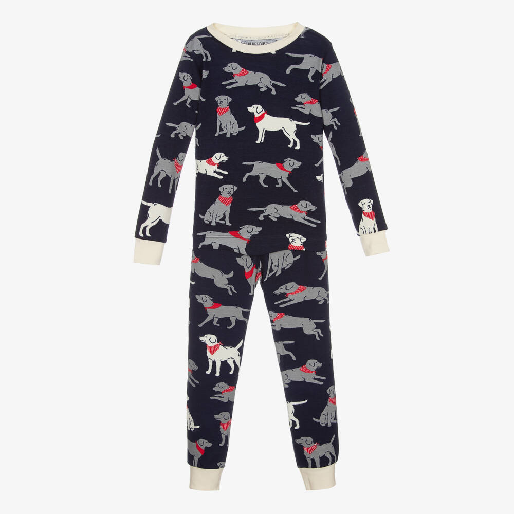 Little Blue House by Hatley-Boys Navy Blue Dogs Pyjamas | Childrensalon Outlet