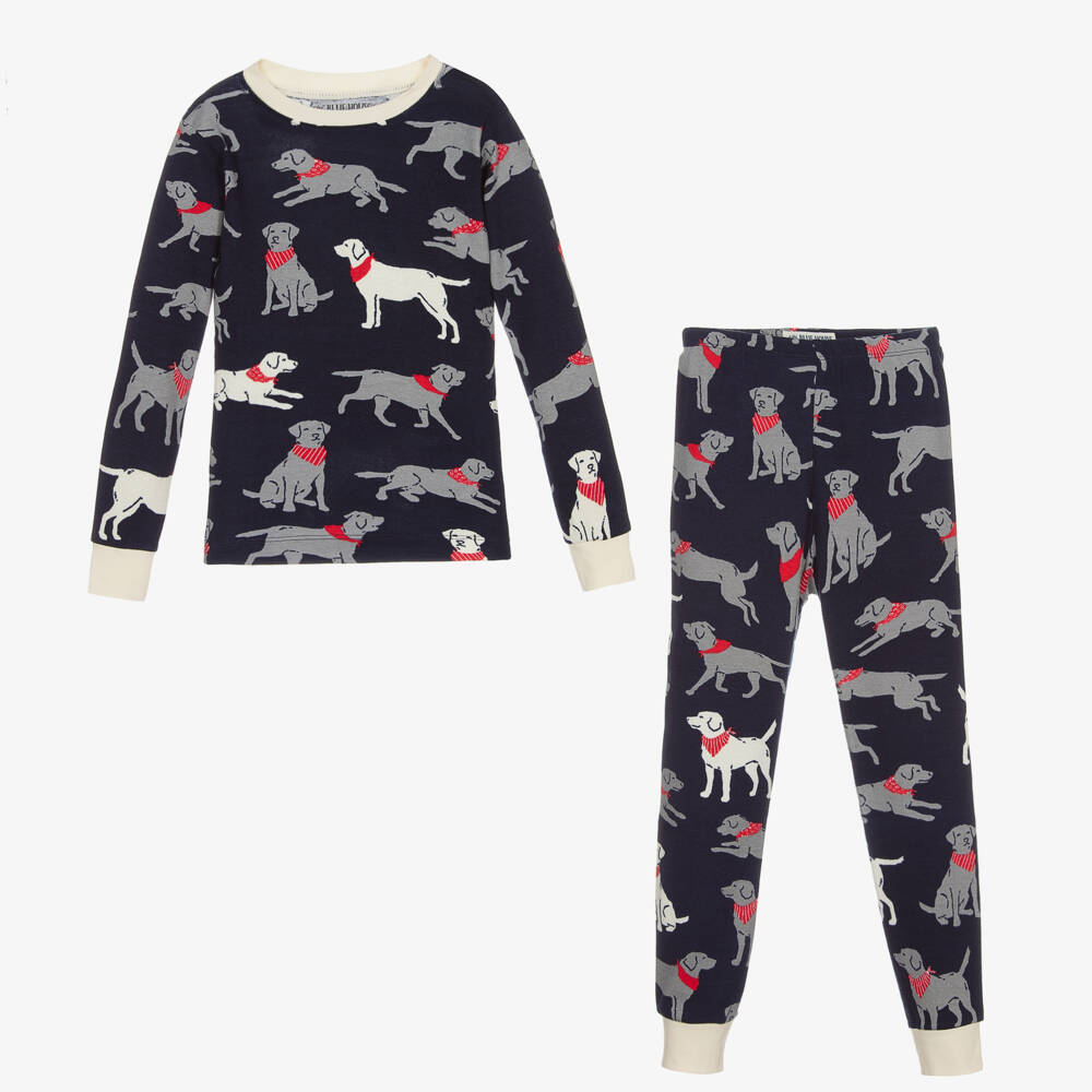 Little Blue House by Hatley-Boys Navy Blue Dogs Pyjamas | Childrensalon Outlet