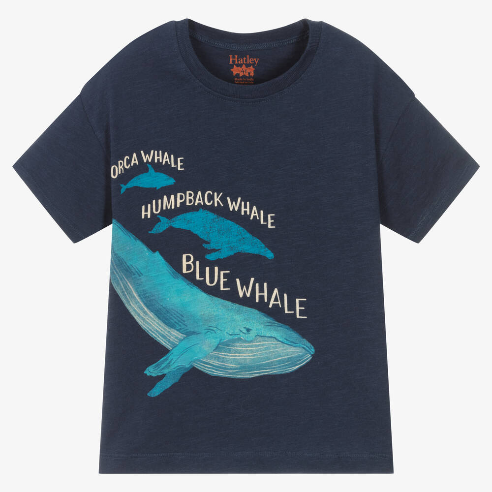 Hatley - T-shirt bleu marine à motif garçon | Childrensalon