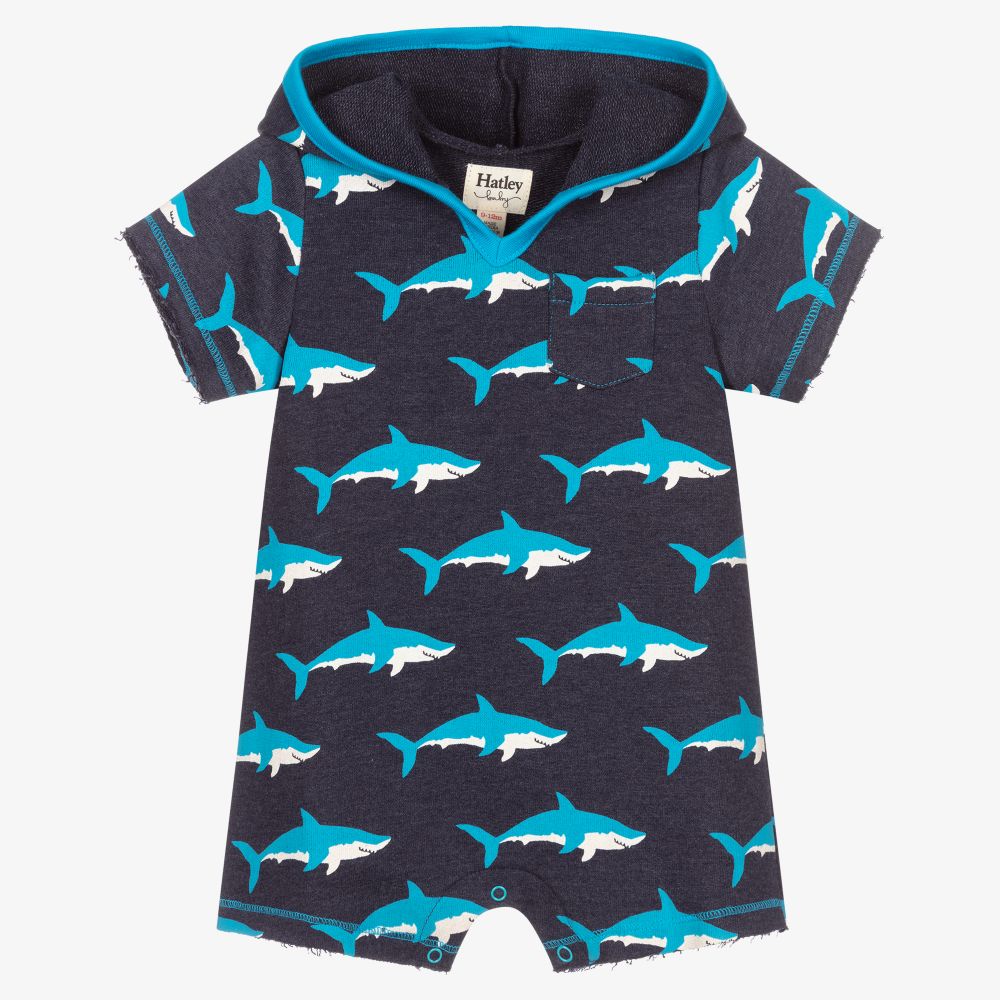 Hatley-Синий песочник с капюшоном для мальчиков | Childrensalon Outlet