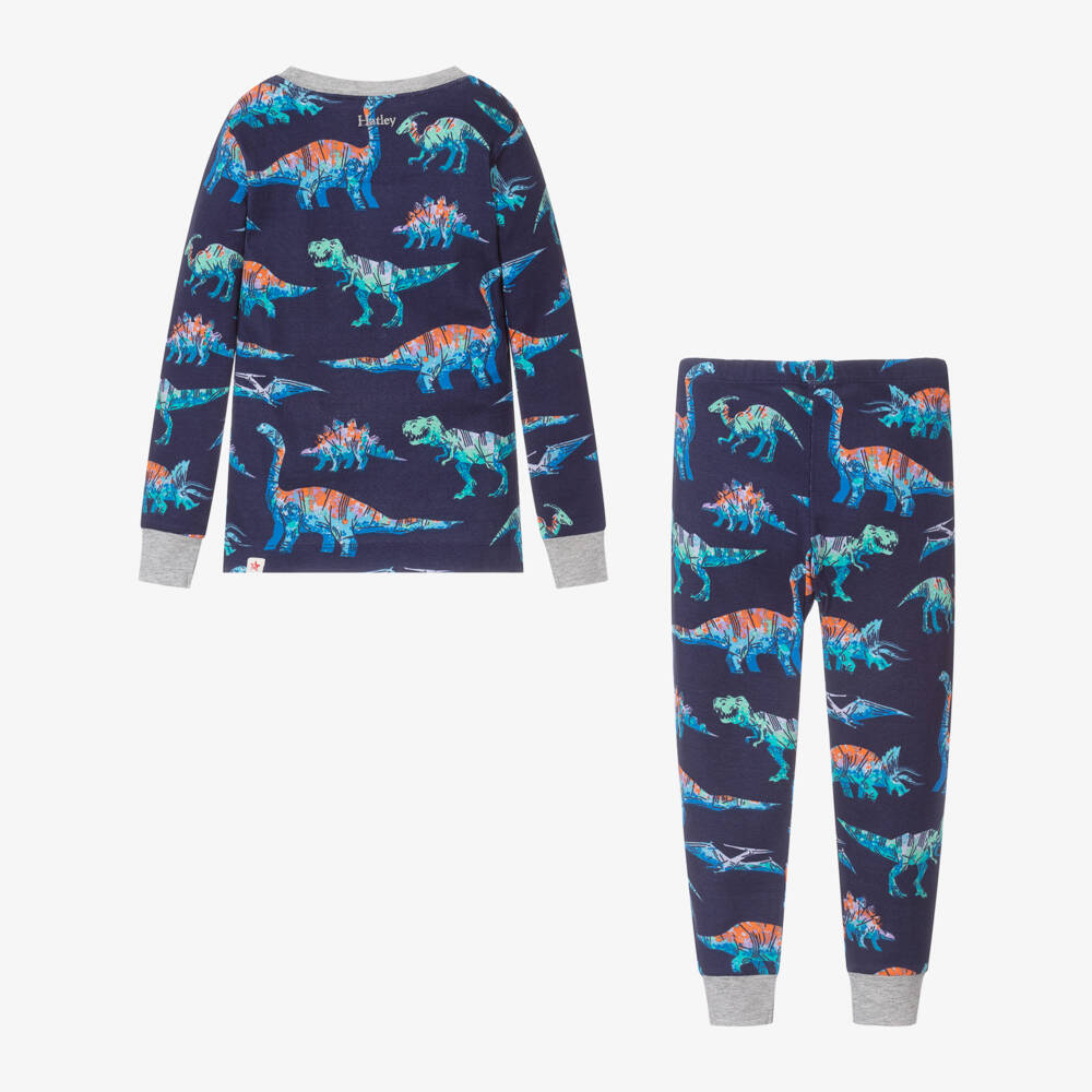 Hatley-Boys Navy Dino Print Pyjamas | Childrensalon Outlet