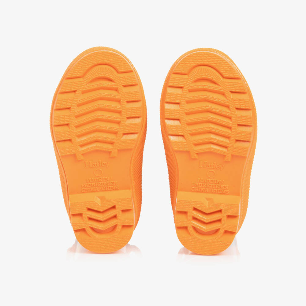 Hatley-Boys Navy & Orange Car Wellies | Childrensalon Outlet
