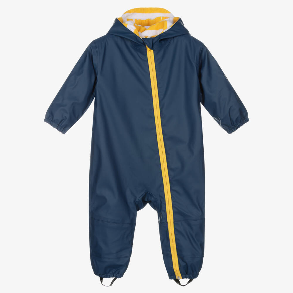 Hatley-Boys Navy Waterproof Playsuit | Childrensalon Outlet