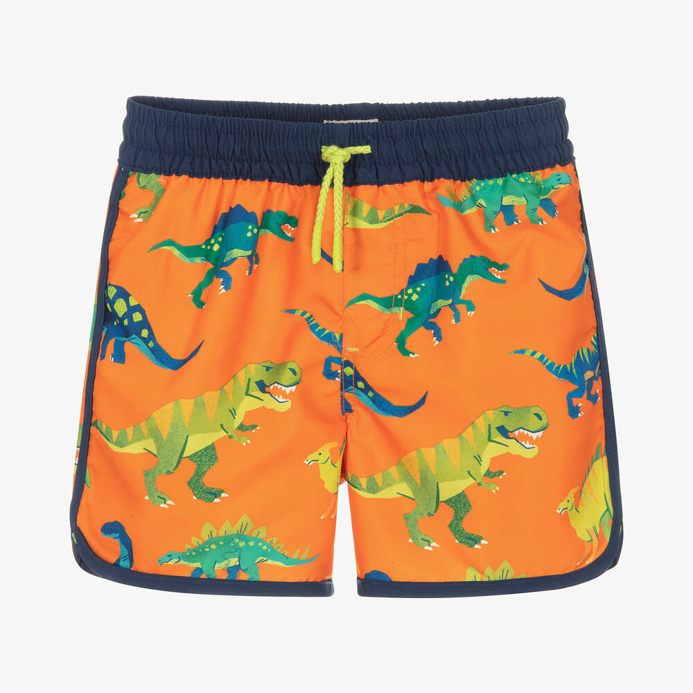 Hatley - Boys Orange Swim Shorts (UPF50+) | Childrensalon