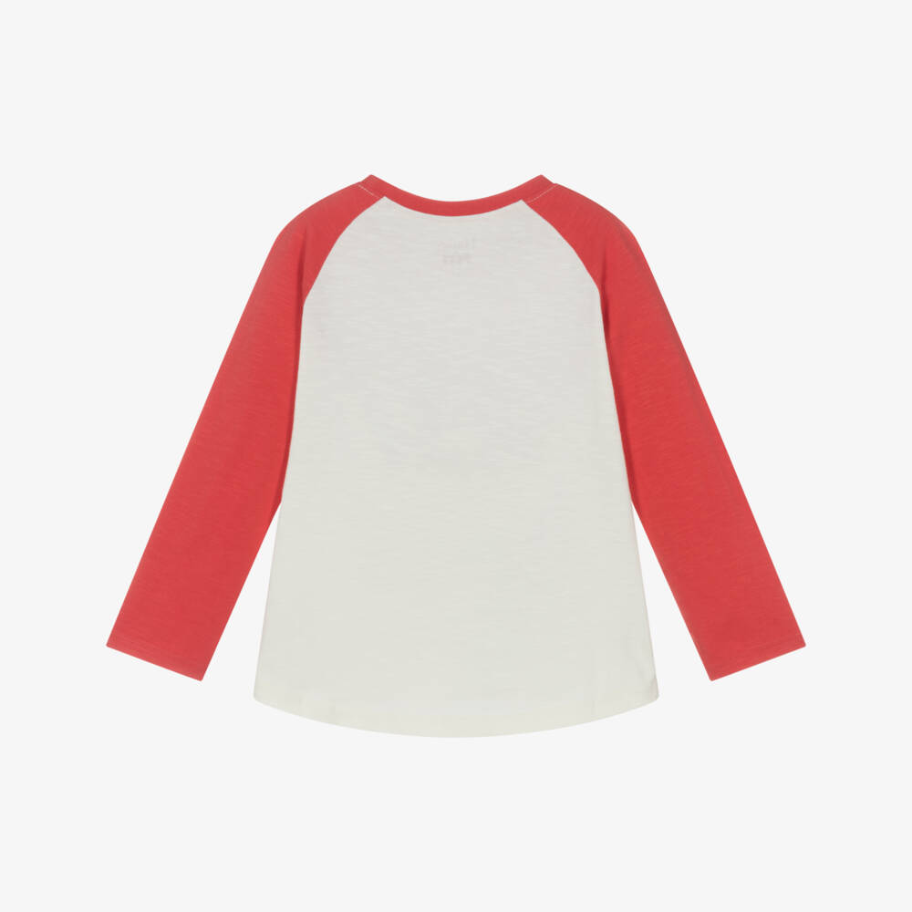 Hatley-قميص قطن أحمر للأولاد بطبعة ديناصور | Childrensalon Outlet