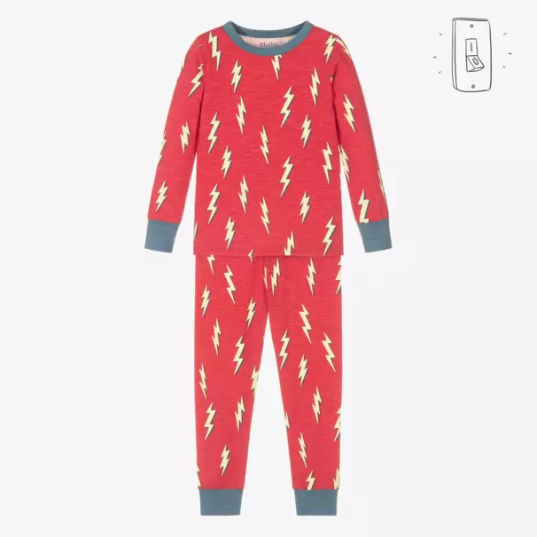 Hatley-Boys Red Lightning Pyjama Set | Childrensalon Outlet