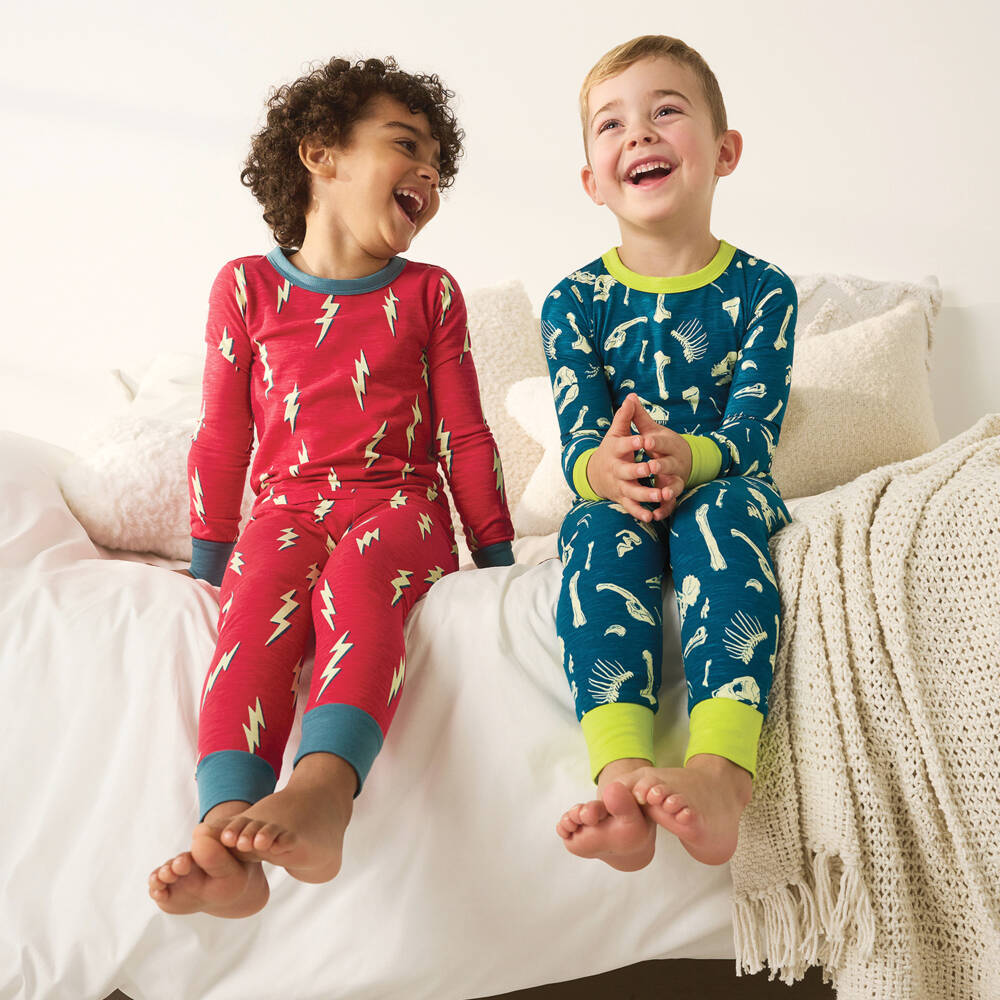 Hatley-Boys Red Lightning Pyjama Set | Childrensalon Outlet
