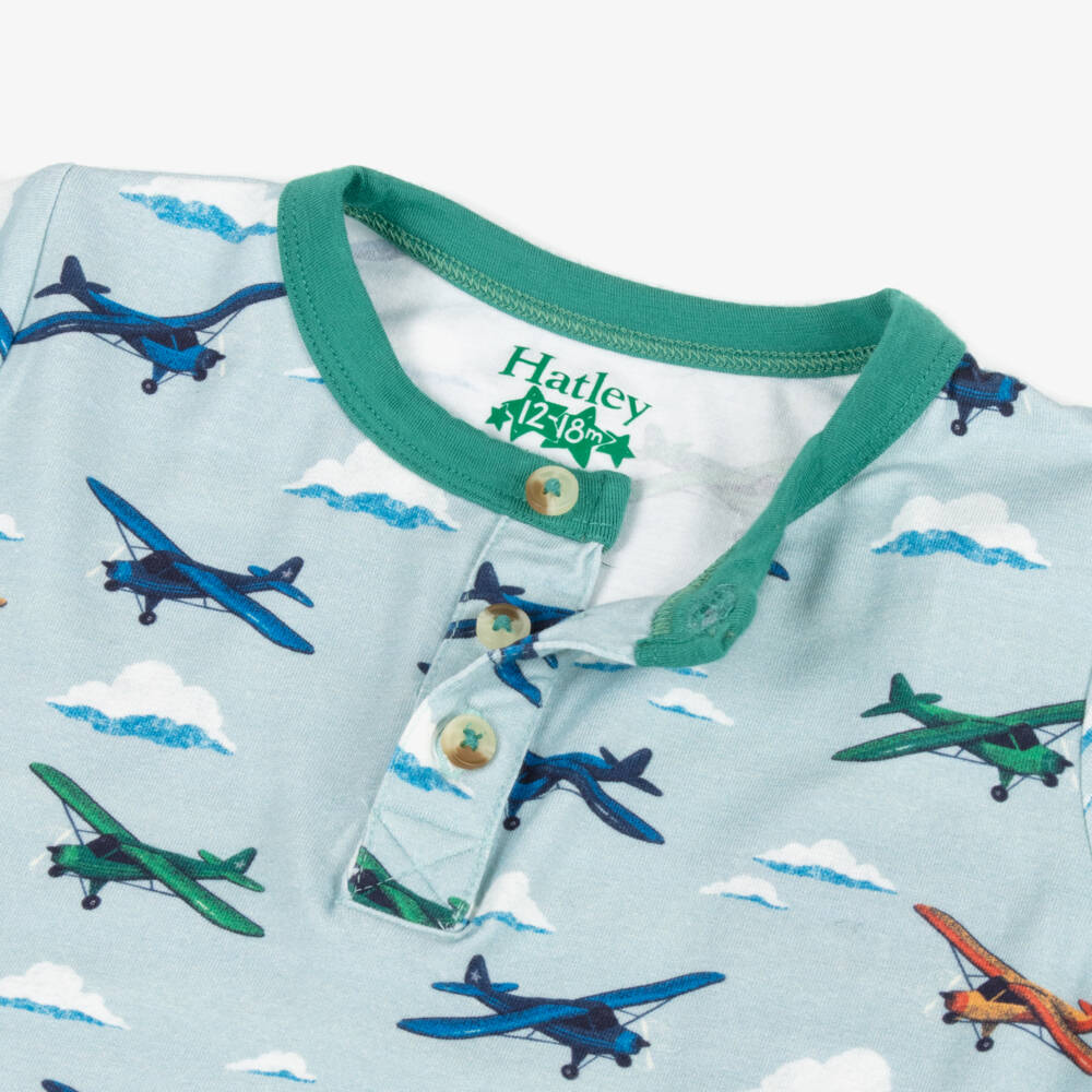 Hatley-تيشيرت أزرق سماوي للأولاد بأسلوب الطيار | Childrensalon Outlet