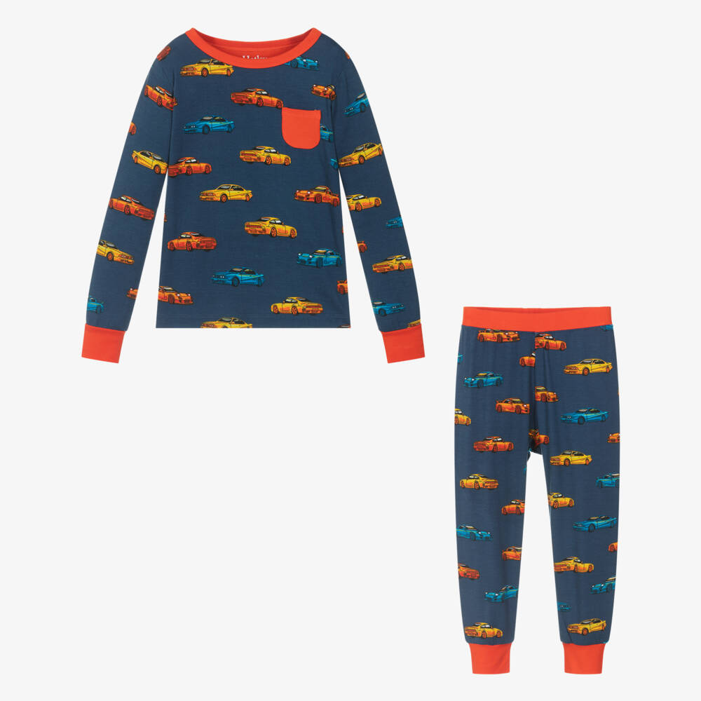 Hatley-Boys Soft Blue & Red Sleepwear | Childrensalon Outlet