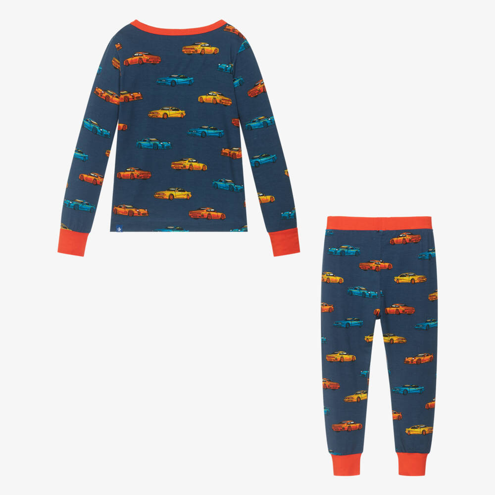 Hatley-Boys Soft Blue & Red Sleepwear | Childrensalon Outlet