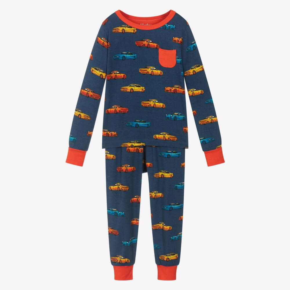 Hatley-Boys Soft Blue & Red Sleepwear | Childrensalon Outlet