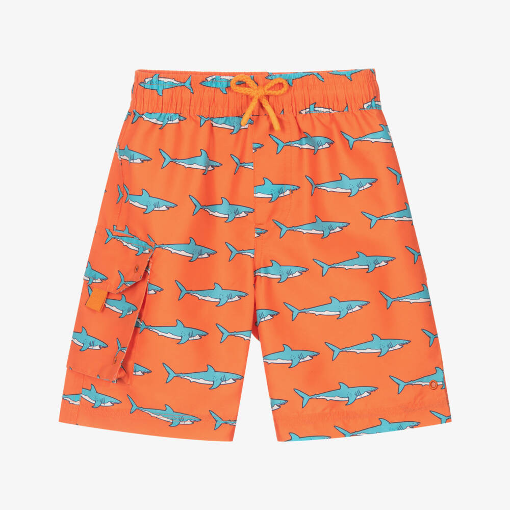 Hatley-Boys Vibrant Shark Print Swimwear | Childrensalon Outlet