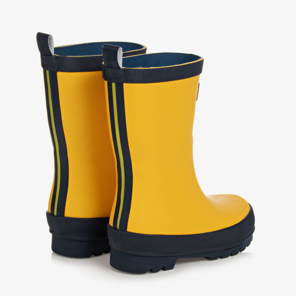 Hatley-Boys Yellow Waterproof Boots | Childrensalon Outlet