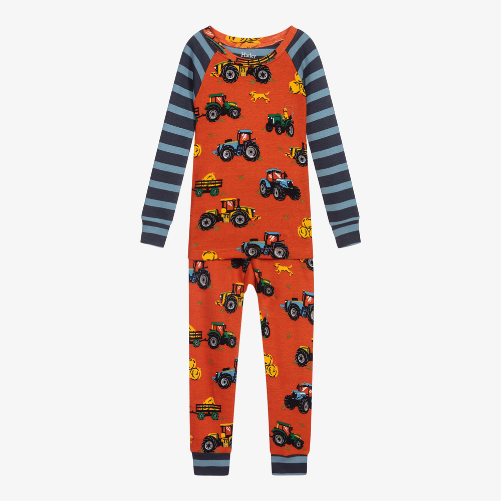 Hatley - Pyjama marron en coton biologique | Childrensalon