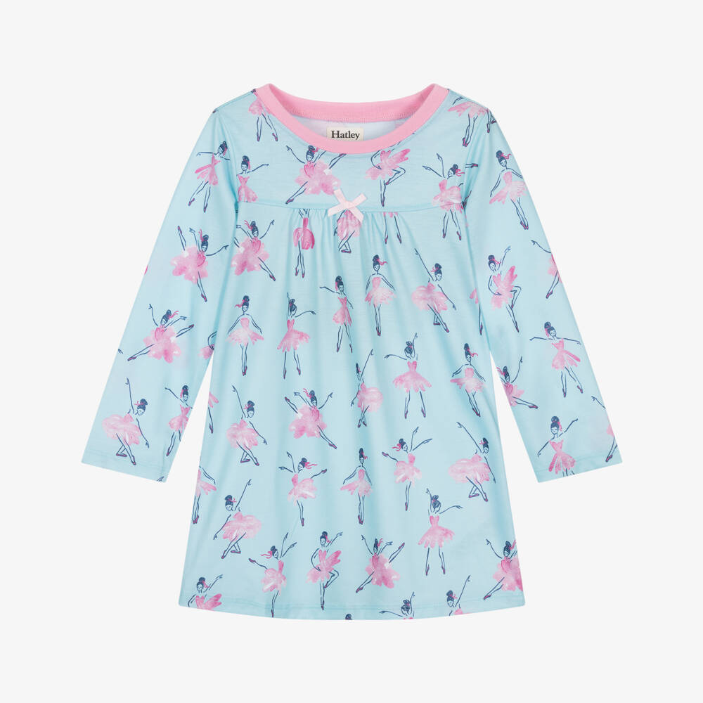 Hatley-Голубая ночная сорочка для девочек с балериной | Childrensalon Outlet