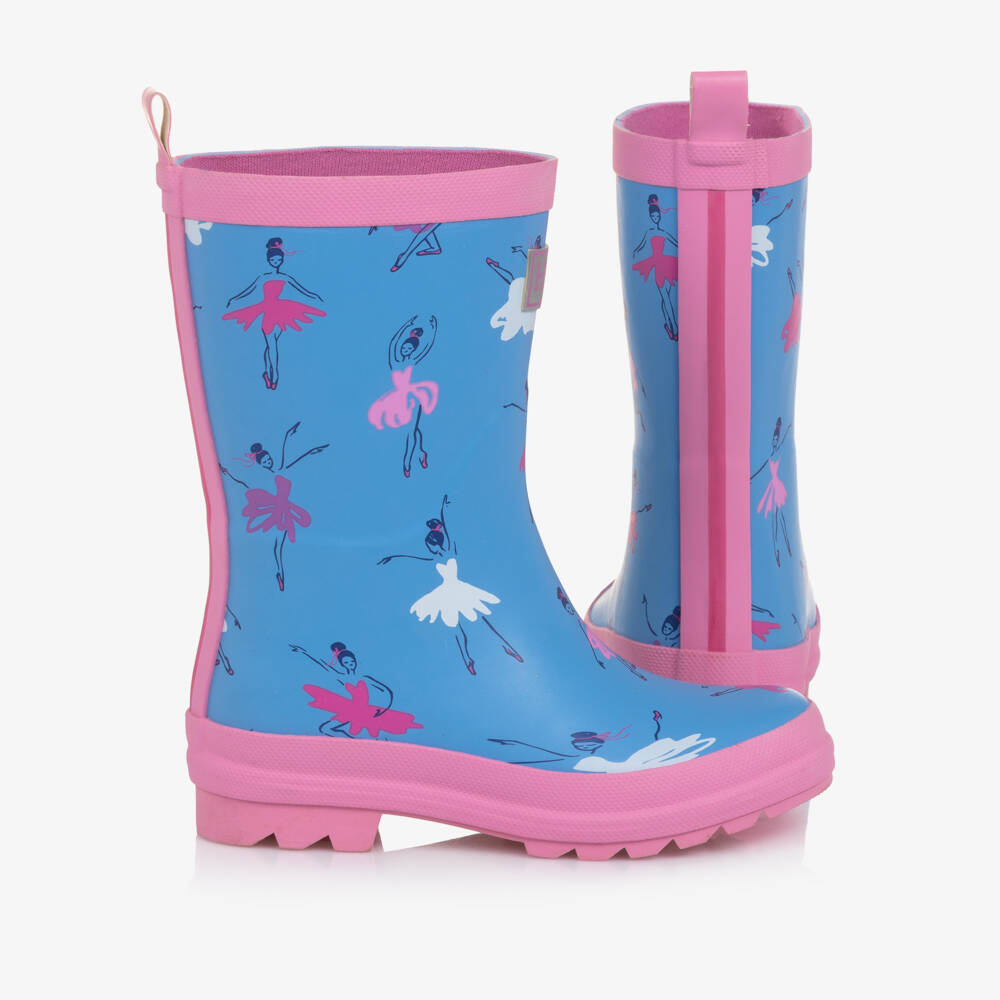 Hatley-Сапоги резиновые с балетным принтом синие для девочек | Childrensalon Outlet
