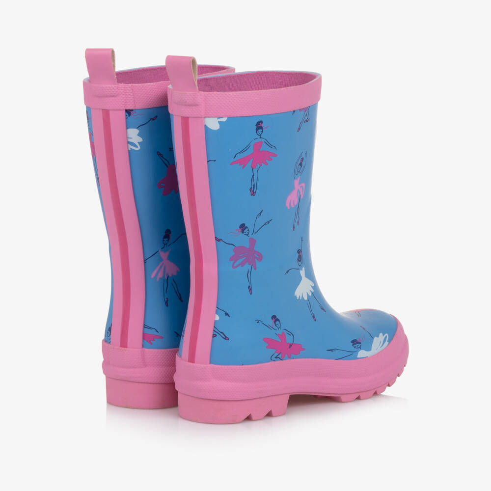 Hatley-Сапоги резиновые с балетным принтом синие для девочек | Childrensalon Outlet