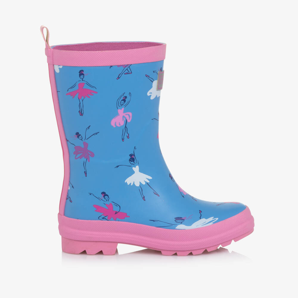 Hatley-Сапоги резиновые с балетным принтом синие для девочек | Childrensalon Outlet