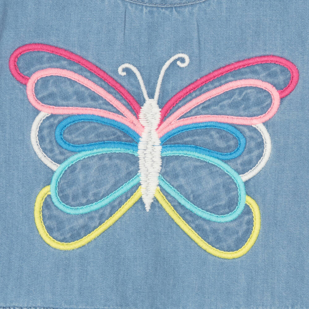 Hatley-Голубое платье из шамбре для девочек | Childrensalon Outlet