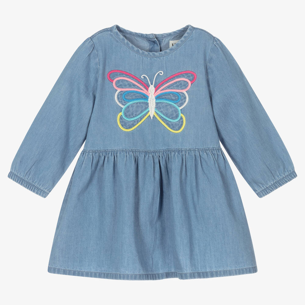 Hatley - Голубое платье из шамбре для девочек | Childrensalon