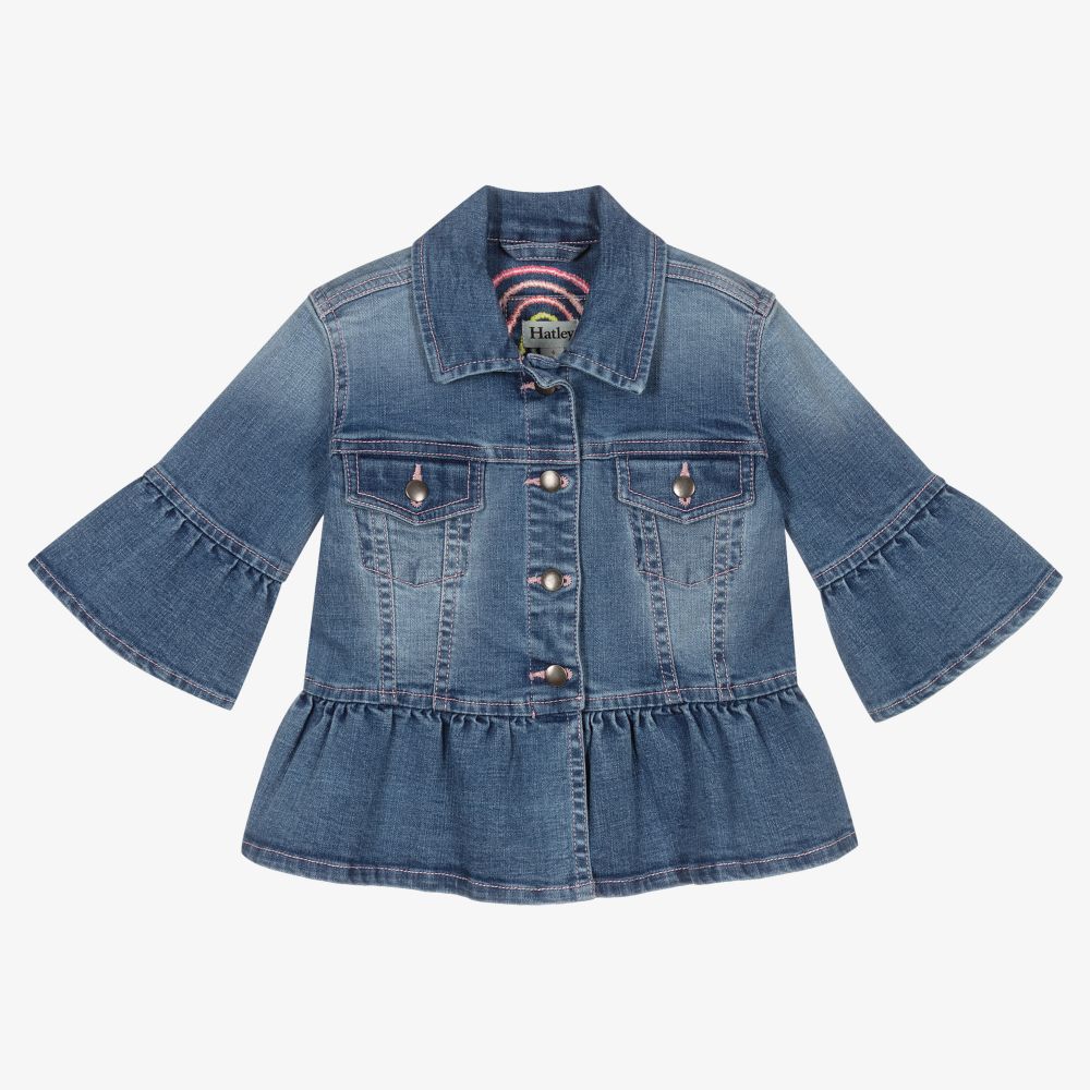 Hatley - Girls Blue Denim Jacket | Childrensalon